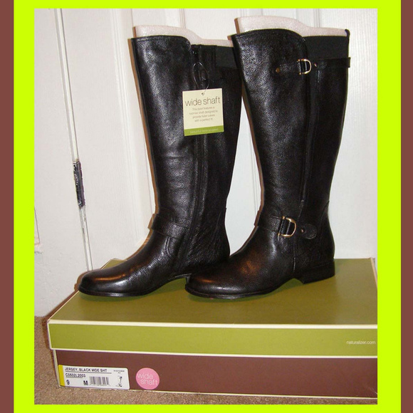 New w/box Naturalizer wide shaft riding boots 9 - Picture 1 of 8